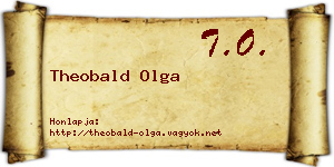 Theobald Olga névjegykártya